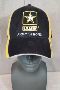 Black & Yellow Mark Martin #8 NASCAR Racing US Army Earnhardt Brand CFS Cap Hat - Picture 1 of 8