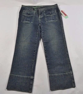 Pantalones recortados Capri para junior de mezclilla azul espuma de mar divididos Saint James - Imagen 1 de 3