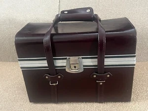Large Heavy Duty Professional Camera Case Leather - Satin Lined - Vintage - Picture 1 of 14