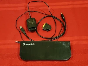 USB 3.0 Universal Laptop Docking Station Dual Video Outputs Support HDMI/DVI/VGA - Picture 1 of 11