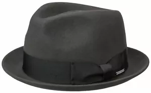 STETSON Bowler o Lobbia in Wool & Cashmere Grigio - Foto 1 di 2