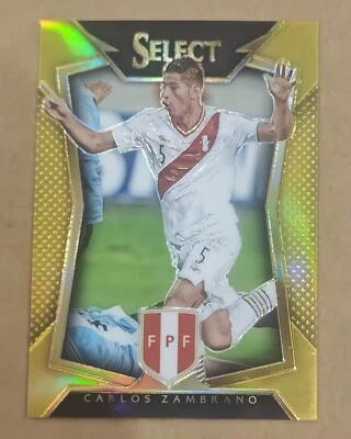 2015-16 SELECT SOCCER #12 GOLD /10 CARLOS ZAMBRANO PERU - Image 1 of 2