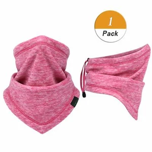 Winter Fleece Neck Warmer Gaiter Adjustable Ski Face Mask Cover for Men Women - Picture 1 of 66