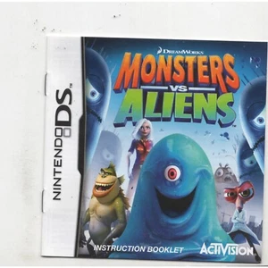 Monsters Vs Aliens Nintendo DS MANUAL ONLY Authentic NO TRACKING - Picture 1 of 1