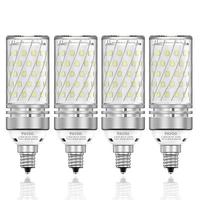 E12 Led Light Bulbs 12w Led Candelabra Bulbs 100 Watt Equivalent 1200lm 6000k - Image 1 of 4