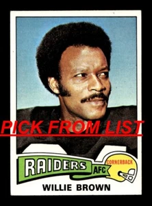 1975 Topps Football 1-263 EX/EX-MT Pick From List All PICTURED cc5 - Picture 1 of 437