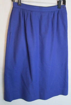 Pendleton 100% Lana Virgen Falda Lápiz Bolsillos Púrpura 26" Cintura De Colección Mod Foto 1 de 4