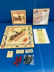Monopoly Nostalgia de Madera Reedición 1950 Parker Juego De Societe Viene - Imagen 1 de 10