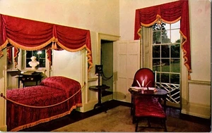 Monticello Postcard President Jefferson Bedroom Charlottesville Virginia Vintage - Picture 1 of 4