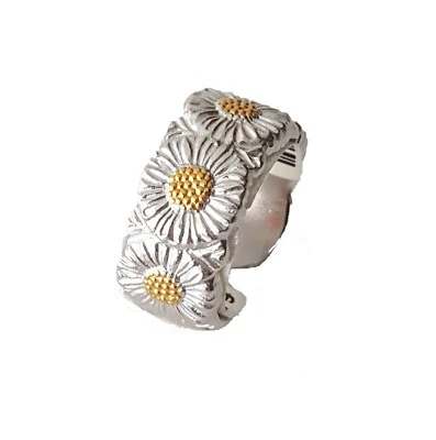BUCCELLATI Anello Donna ETERNELLE BLOSSOMS in Argento 925 misura 15 - Immagine 1 di 4