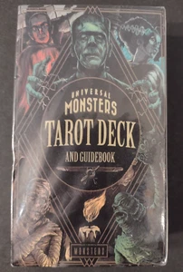 Mazo y guía de tarot Universal Monsters/sellado/monstruo Frankenstein/Drácula - Imagen 1 de 3