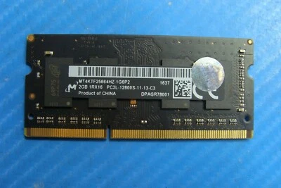 Apple A1278 Laptop Micron 2GB Memory pc3l-12800s-11-13-c3 mt4ktf25664hz-1g6p2 - Image 1 of 2
