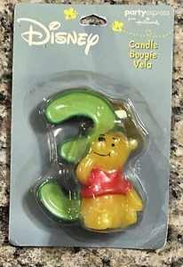 Disney Winnie The Pooh 3rd Third Birthday Candle Cake Topper Vintage - Picture 1 of 4