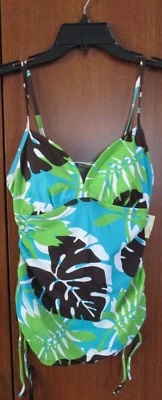 Nuevo Tankini Sonoma One Piece Kohls Talla 10 Nylon Spandex Forro Poli Foto 1 de 4