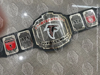 Atlanta Falcons Championship Belt Adult Size 2mm Brass - Image 1 of 4