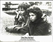 Press Photo Vladimir Andres & Marlene Jobert in "Your Turn, My Turn" Movie