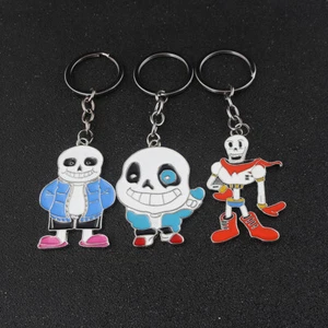 3Pcs Cute Key Chains Undertale Sans Papyrus KeyRing Pendant Gift - Picture 1 of 9