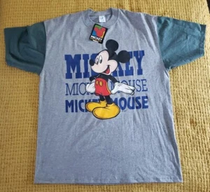 Mickey Unlimited Mickey Mouse Single Stitch T-Shirt Sz XL With Tag NEW Vintage - Picture 1 of 6