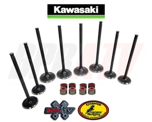 04-09 válvulas de admisión de escape Kawasaki KFX700 KSV700 válvulas blancas croquetas sellos de vástago - Imagen 1 de 24
