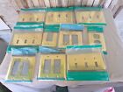 Lot of 10 polished brass style selections switch plate covers NIP