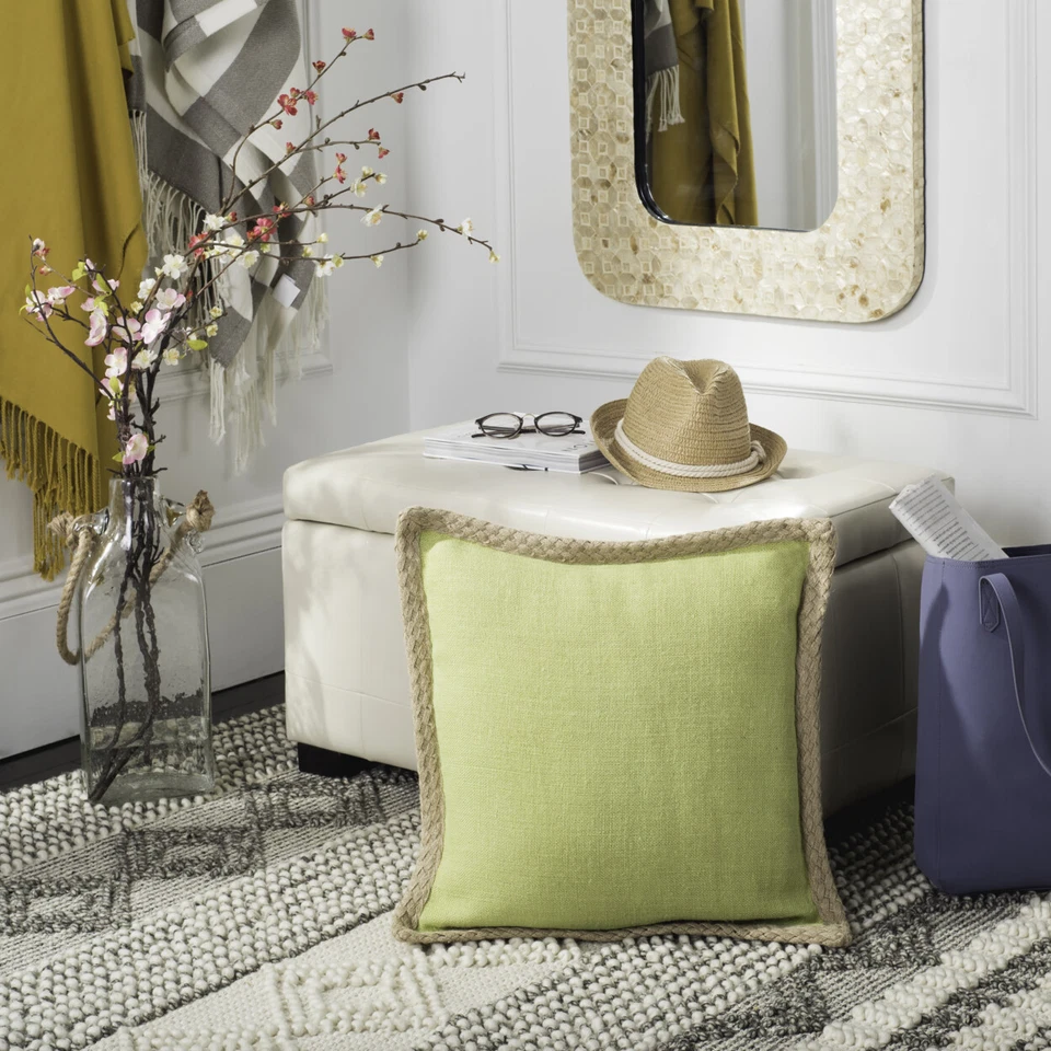 Safavieh Sweet Sorona 18 In. Decorative Pillows - Set of 2 Green