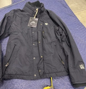 Abercrombie & Fitch mens XL Logo All Weather Fleece Lined Parka Jacket $295 NWT - Picture 1 of 23