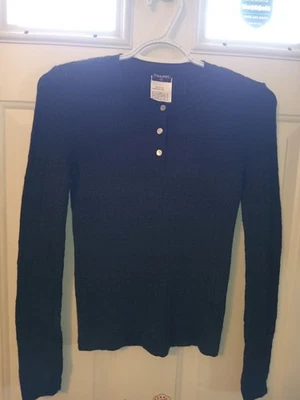 Chanel Charcoal/Gray Ribbed Top Size 38 - Image 1 of 4