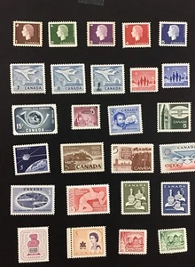 Canadá 1957-1967 VF-XF MNH Lote entre Sc#372-477, (W47) - Imagen 1 de 2