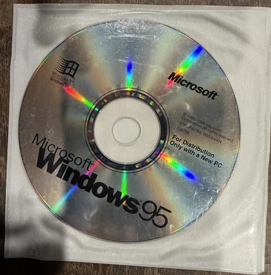 Microsoft Windows 95 With Certificate Of  Authenticity & Product ID - Image 1 of 2