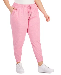 ID Ideology Off Duty Jogginghose Übergröße Candy Pink Heather Größe 1X - Bild 1 von 3