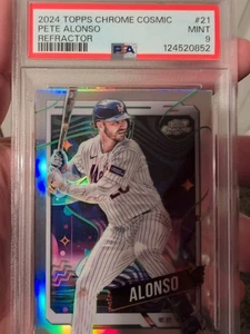 Pete Alonso 2024 Topps cromo refractor cósmico #21 PSA 9 - Imagen 1 de 2