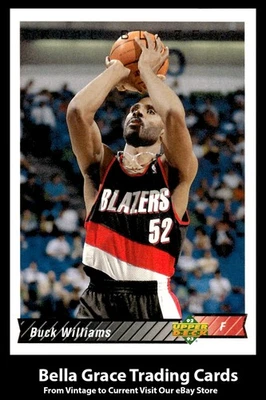 Baloncesto NBA Portland Trail Blazers #163 Upper Deck Buck Williams 1992-93 Foto 1 de 2
