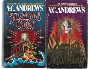 V.C. Andrews 2 Paperback Lot Twilight's Child Secrets of the Morning Cutler Saga - Picture 1 of 1