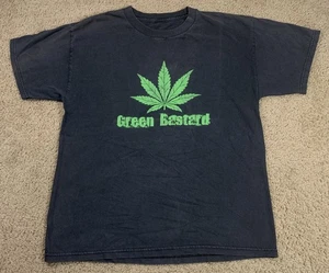 Camiseta De Colección Y2K Hoja de Marihuana Adulto XL Manga Corta Años 90 Hierba Drogas Cita Divertida - Imagen 1 de 5