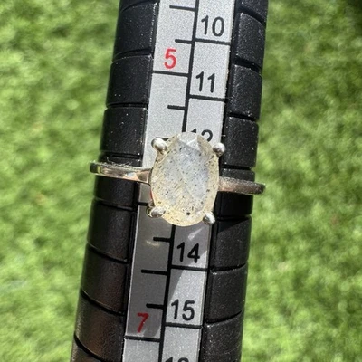 Sterling Silver 925 Moonstone Ring Size 6 Stamped - Image 1 of 4