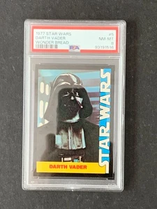 1977 Star Wars Wonder Bread Darth Vader #5 Trading Card PSA 8 MT NM - Picture 1 of 2