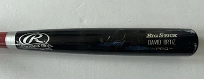 Bate de práctica de bateo usado David Ortiz #34 estilo Boston Red Sox emparejado 2010 Foto 1 de 4
