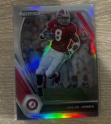 2021 Panini Prizm Draft Picks Julio Jones #55 Silver Prizm Alabama Falcons - Image 1 of 2