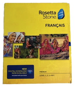 ROSETTA STONE Francais Levels 1-5 French Language CD COMPLETE V4, PC / MAC - Picture 1 of 10