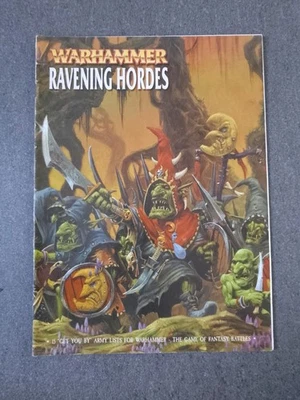 Warhammer Ravening Hordes 15 Races Fantasy GW softback Army Lists rule book 2000 - Image 1 of 4