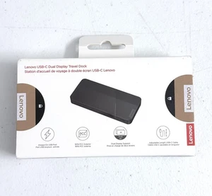 Lenovo 7-in-1 USB-C Dual Display Travel Dock - 40B90000US - BRAND NEW - Picture 1 of 5