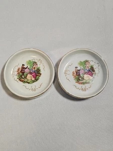 2 Stück Porzellan Schmuck Anstecknadel Schmuck Geschirr Made in Japan Viktorianisch - Bild 1 von 14
