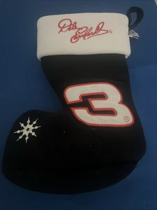 Medias de Navidad pesadas de felpa Nascar #3 Dale Earnhardt 2003 negras nuevas con etiquetas - Imagen 1 de 14