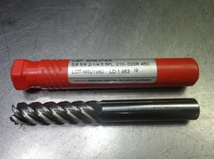 Minicut 5/8" 5 Flute Carbide CR Endmill 5/8" Shank .020" R 5045-37405 (LOC3381) - Picture 1 of 4