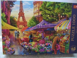 Puzzle 1000 Teile Trefl Premium Blumenmarkt Paris Nr. 10799 TOP! - Bild 1 von 3