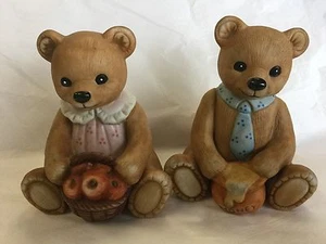 Home Interior Porcelain Set Of Bears - Picture 1 of 1