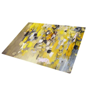 Yellow White Black Grey  Glass Chopping Board Kitchen Worktop Saver - Picture 1 of 4