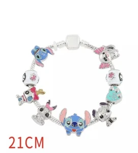 Cute Stitch Charm Bracelet New Lilo and Stitch Women Girl Jewellery Unworn - Picture 1 of 3