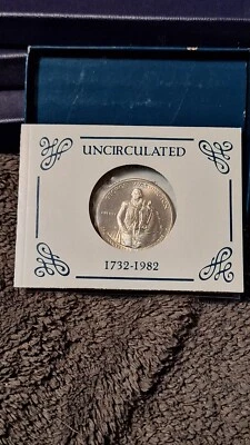 1732-1982 George Washington Silver Half Dollar "D" Uncirculated w/Box - Image 1 of 3