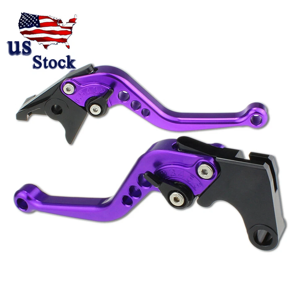 Palancas de embrague de freno cortas CNC de EE. UU. para HONDA GROM/MSX125 2014-2021 2022 púrpura Foto 1 de 4